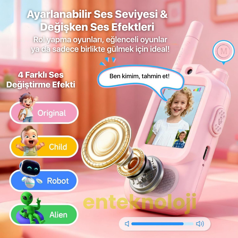 Walkie Talkie Akıllı Çocuk Telsizi