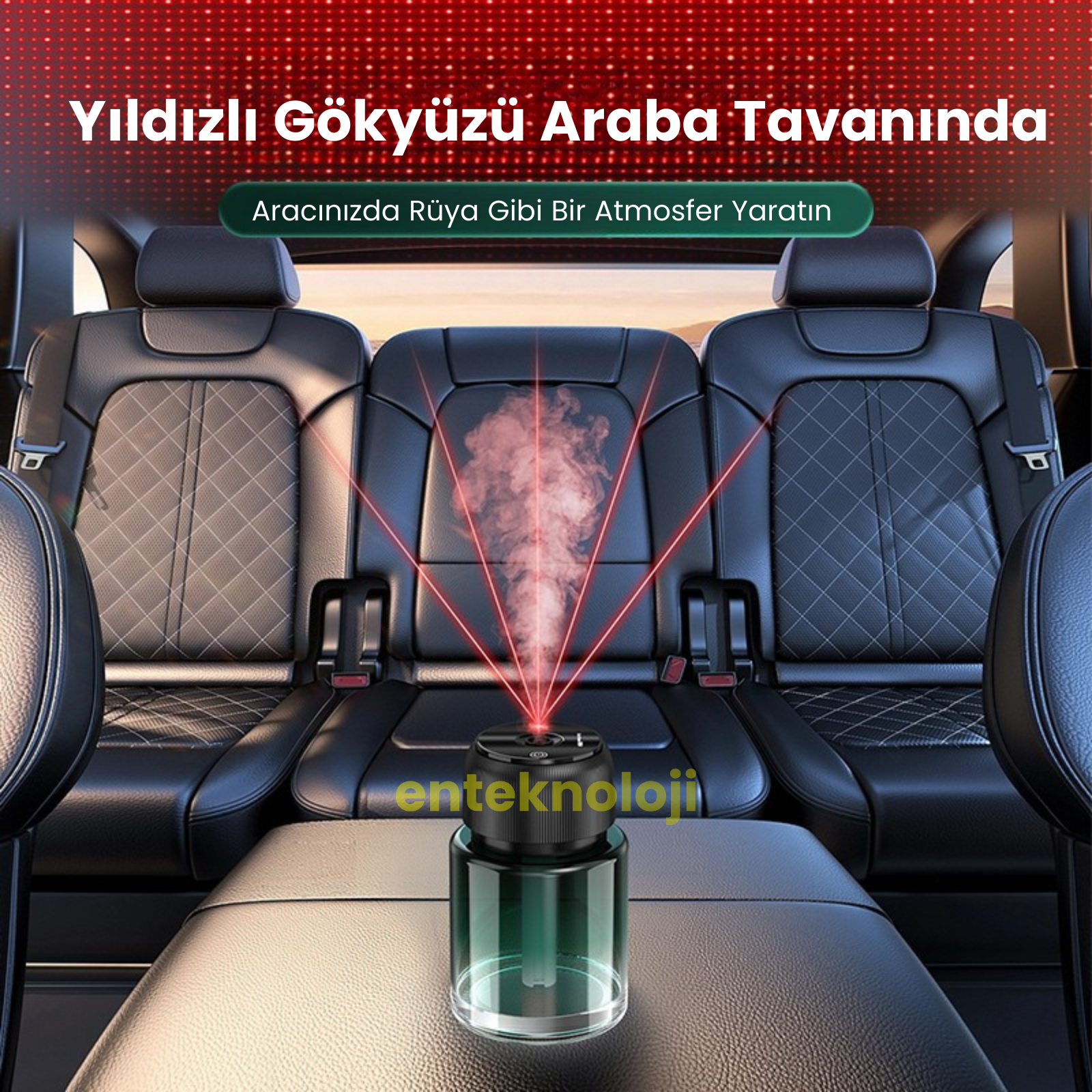 Yıldız Işıklı Araç Parfümü HX-CF004