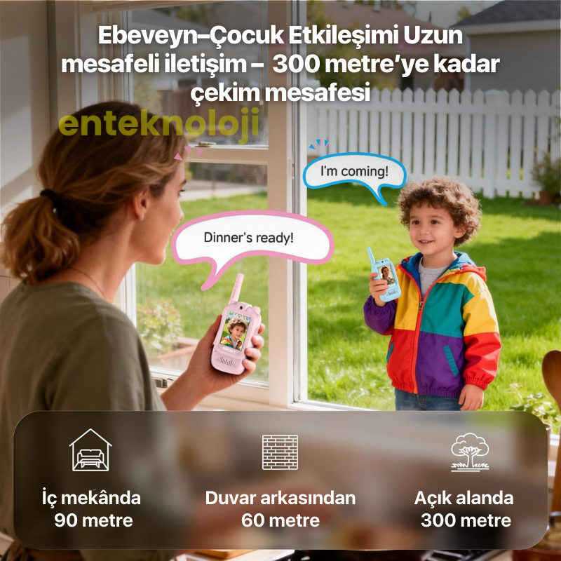 Walkie Talkie Akıllı Çocuk Telsizi