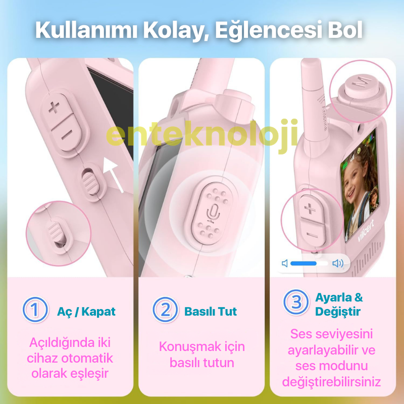 Walkie Talkie Akıllı Çocuk Telsizi